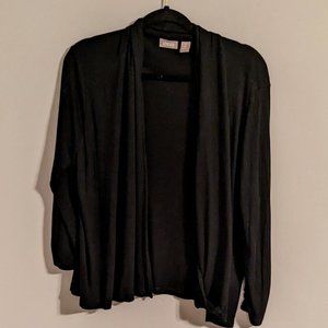 Chico's Soft, Swingy Black Sweater, Chico's Size 2